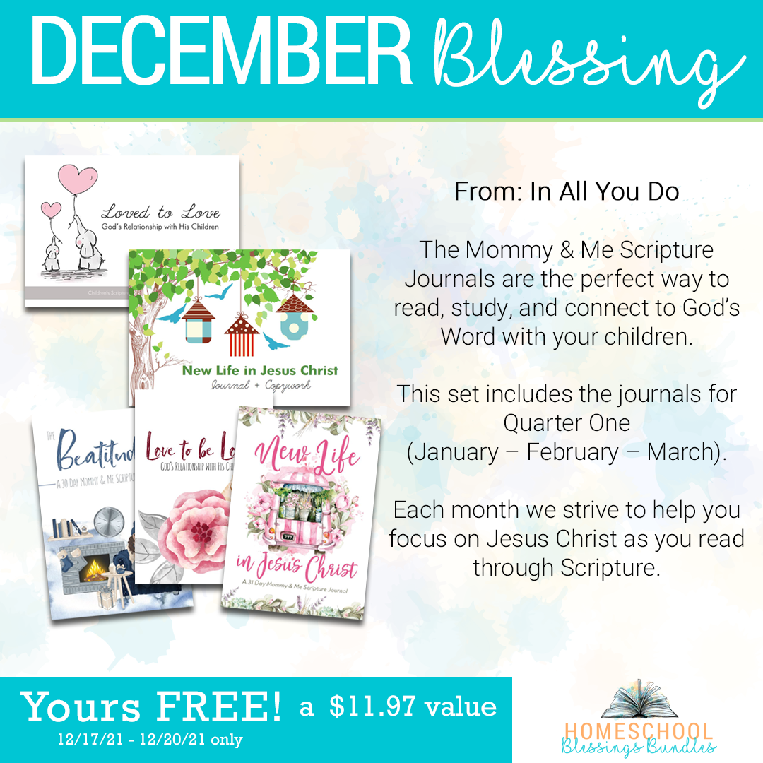 Mommy & Me Scripture Journals ~ Quarter 1